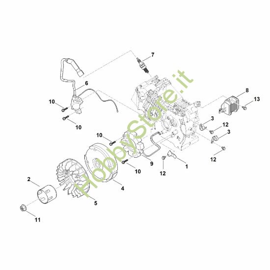 Picture of I - Sistema di accensione e volano EHC 700.0 (EHC700-0002)